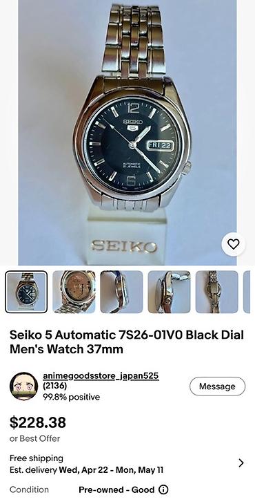 satt: Seiko 5 modelidi çətin tapılan modeldi usdada olmuyub digər saytlarda — 1