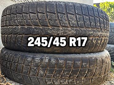 Шины: Продаю резину и колеса - 225/45 R18 1шт 1000 сом - 215/50 R17 2шт — 2
