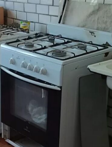 Кухонные плиты и варочные поверхности: Газовая, Механическое, Напольная