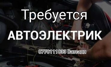 электрики керек: Требуется Автоэлектрик, Оплата Сдельная, Менее года опыта