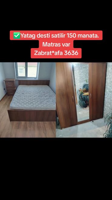 ✅Yatag desti satilir 150 manata. Matras var
Zabrat*afa 3636