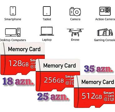 Foto və videokameralar: YENİ - YADDAŞ KARTLARI satılır. + ADAPTER❗️ MEMORY CARD: 32 gb — 8