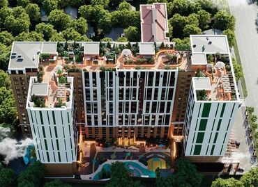 долгосрочная аренда квартир кызыл аскер: 2 бөлмө, 78 кв. м, Элитка, 11 кабат, ПСО (өзү оңдоп түзөтүп бүтүү үчүн)