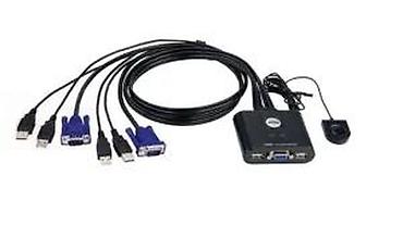 Druga oprema za računare i laptopove: ATEN CS22U – 2-portni USB KVM preklopnik (sa integrisanim kablovima) — 7