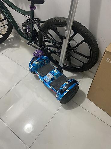 hovuz baki: Elektrikli iki təkərli hoverboard – mavi kamuflyaj dizaynı - — 1