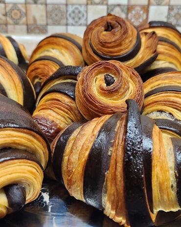 ручные изделия: Круассаны с шоколадом🍫 
110 сом-шт