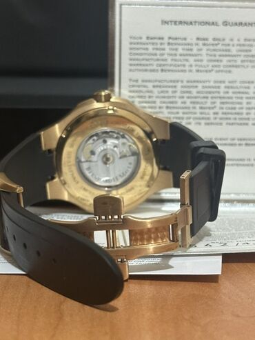 Qol saatları: İşlənmiş, Qol saatı, Bernhard Mayer, rəng - Qızılı — 5