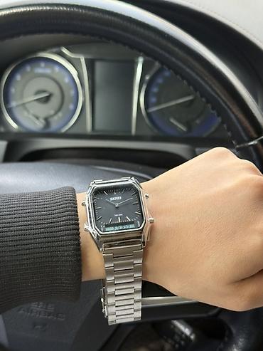 Другие наручные часы: Гибридные наручные часы SKMEI - Дизайн: квадратный корпус с гранеными — 9