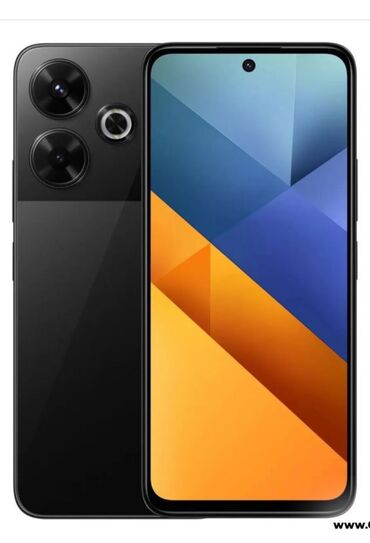 телефоны poco m5: Poco M6, Колдонулган, 256 ГБ, түсү - Кара, 2 SIM