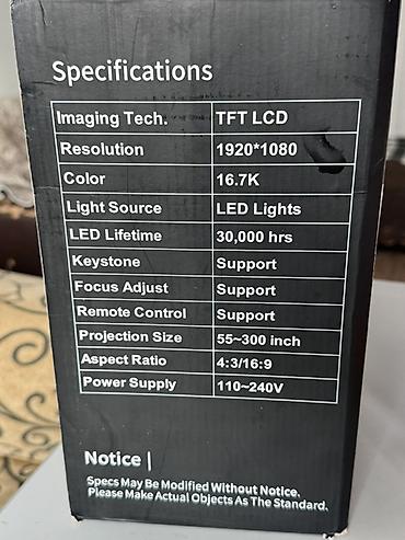 Проекторы: Проектор для домашнего кинотеатра - Компактный LED‑проектор «Home — 6