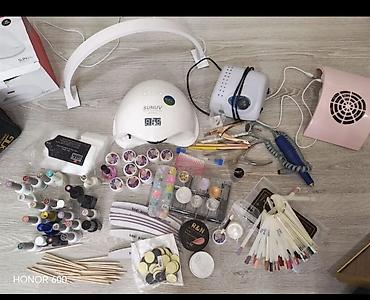 sade dırnaq bezekleri: Manikür və gel manikür üçün tam avadanlıq və material dəsti - SUNUV — 1