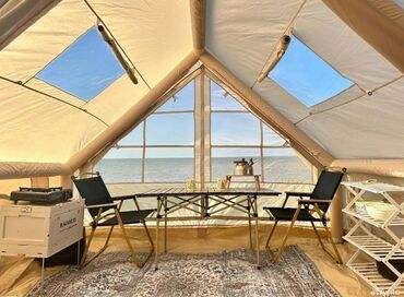 Палатки: Просторная туристическая палатка CW-4060-12 песочного цвета рассчитана — 12