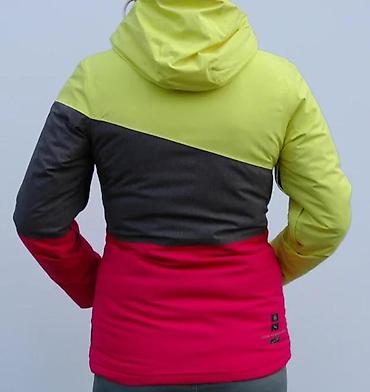 shell jakne: Ženska zimska/ski jakna – trobojna (limun žuta, tamnosiva, ciklama) - — 8