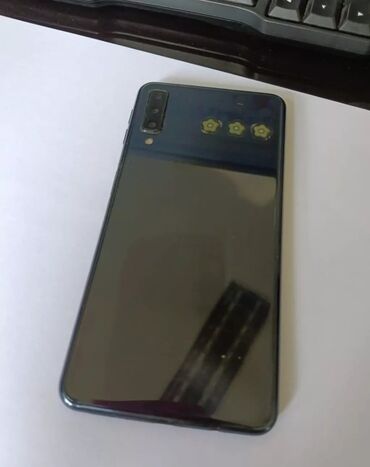 a7: Samsung Galaxy A7 2018, Б/у, 64 ГБ, цвет - Черный, 2 SIM