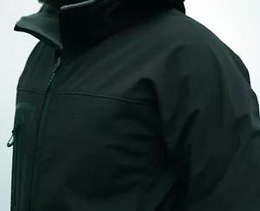 Kožne jakne: Crna muška softshell jakna brenda Mountain Sport sa kapuljačom. Jakna — 23