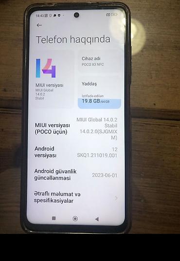 5090 qiymeti: Poco X3 NFC, 64 GB, rəng - Göy — 3