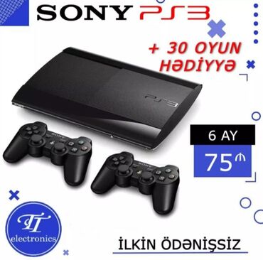PS3 (Sony PlayStation 3): Playstation 3 super slim🤩 ➖Avropadan gəlmiş yeni kimi playstationlarin