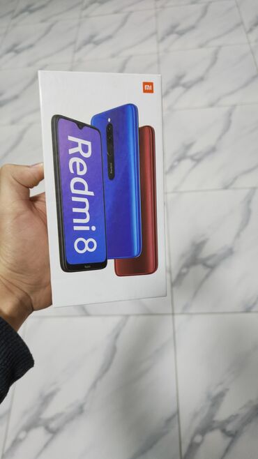 телефонлар: Redmi, Redmi 8, Б/у, 64 ГБ, цвет - Синий, 1 SIM, 2 SIM, eSIM
