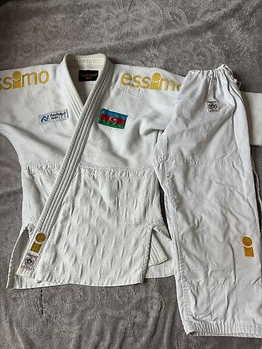 İdman formaları: Essimo brendi cüdo kimono dəsti (jeket + şalvar) - Rəng: ağ - Ölçü — 1