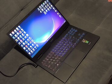 omen: Ноутбук, HP, 32 ГБ ОЭТ, AMD Ryzen 7, 15.6 ", Колдонулган, Оюндар үчүн, эс тутум NVMe SSD