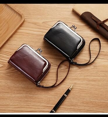 Portmone, pulqabıları: Qadınlar üçün mini-vintaj kilidli retro üslublu cüzdan və kart/pul — 7