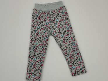 spodnie ortalionowe dla dziewczynki: Leggings for kids, 2-3 years, 92/98, condition - Good
