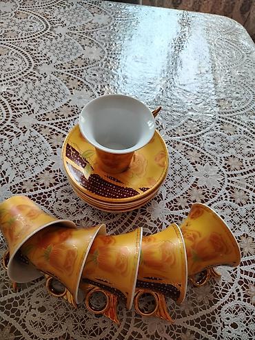 caydan dəsti: Çay dəsti, rəng - Sarı, Keramika — 3