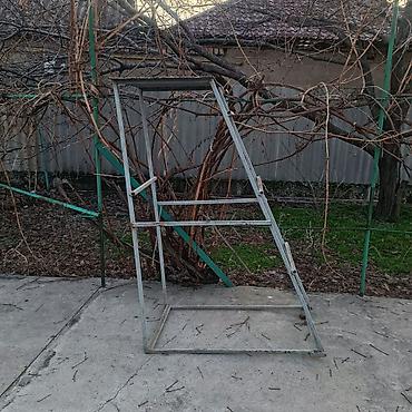 фоторамки: Складная стремянка-лестница, Материал: Металл, Б/у, Для дома, Высота: До 2 м — 2