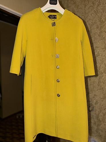 pull and bear: Palto, Standart, rəng - Sarı — 3