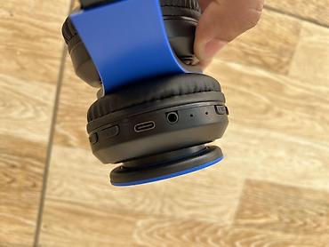 mini qulaqciq: Qatlanabilir Bluetooth qulaqlıq – mavi/qara — 4