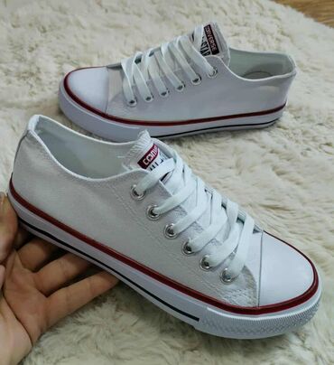 muske mokasine sa debelim djonom: Converse, bоја - Bela