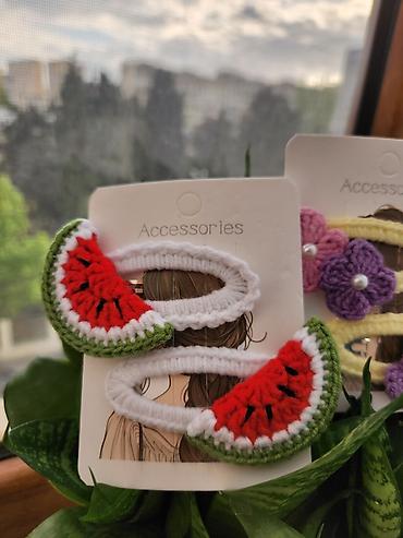 saçlar: Məhsul: Əl işi toxunma saç aksesuarları dəsti Təsvir: - Rəngarəng — 2