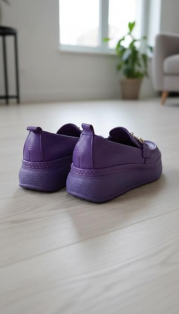 shoes: Лоферы, 36, AURA SHOES, Новый, цвет - Фиолетовый, Самовывоз — 2