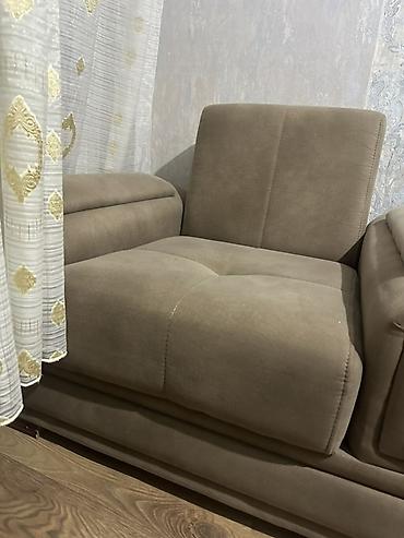 stul bar: Geniş oturacaqlı, yumşaq və rahat kreslo - Rəng: boz-qəhvəyi (taupe) — 5