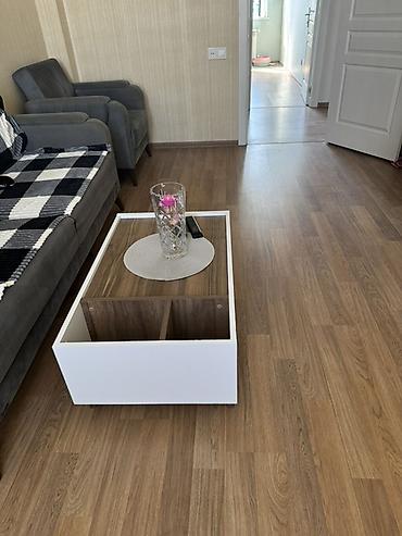 Kvadrat masa, Transformer, Təkərsiz, Teksturalı laminat