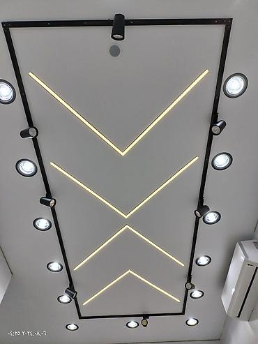 Потолочные работы: НАТЯЖНЫЕ ПОТОЛКИ!!! kosmas.kg.01 Instagram Линейные световые — 6