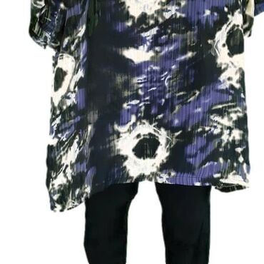 Bluze: 3XL, Poliester, Cvetni, bоја - Svetloplava — 6