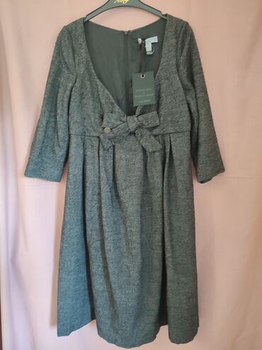 crne haljine za novu godinu: Mango L (EU 40), color - Grey, Long sleeves