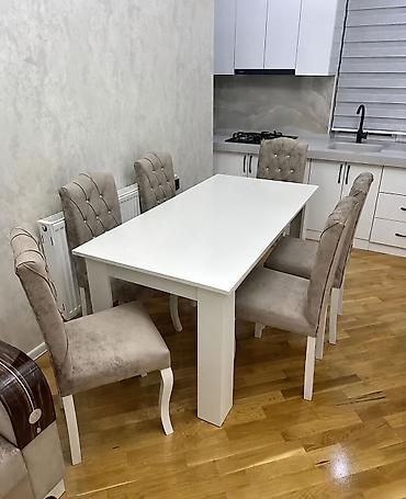 Ev və bağ: Masa dəsti satılır 140₼. Ünvan İnşaatçılar. 0067. Fatimə99 E — 1