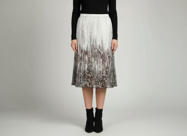 wzorzysta spódnice midi: Spódnica damska, rozmiar L