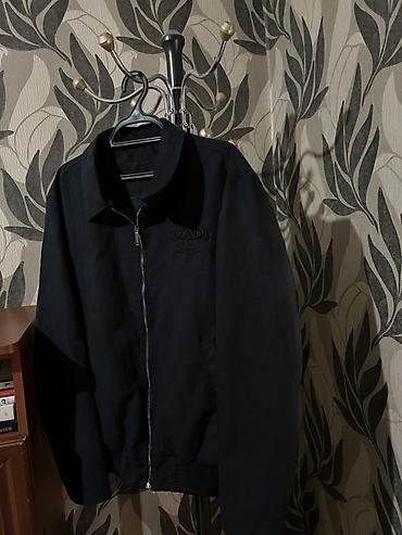 Куртки: Куртка на молнии Prada Milano, черная - Лаконичный дизайн: прямой — 2