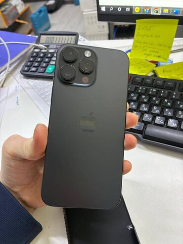 айфон 6 про макс: IPhone 16 Pro Max, Жаңы, 256 ГБ, Black Titanium, Заряддоочу түзүлүш, Коргоочу айнек, Каптама, 100 %