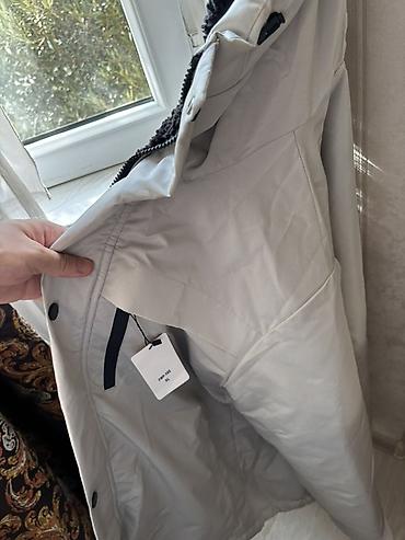 Kurtkalar: Unisex qış parka gödəkçə - Rəng: açıq boz (xaki-bozumtul ton) - Ölçü — 2
