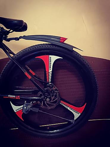 Dağ velosipedləri: Crosser dağ velosipedi - Brend/model: Crosser - Rəng: qara-qırmızı-ağ — 3