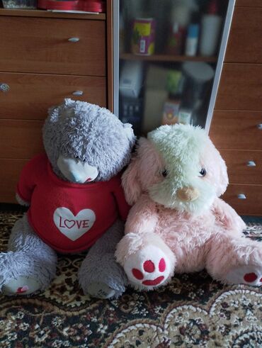 большие куклы: Большия Мягкие игрушки:медведь Тедди, Собака. по 350 Игрушки 30см
