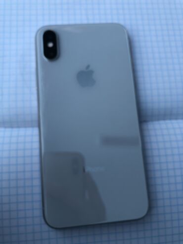 Apple iPhone: IPhone X, Б/у, 64 ГБ, Чехол, Кабель, 100 %