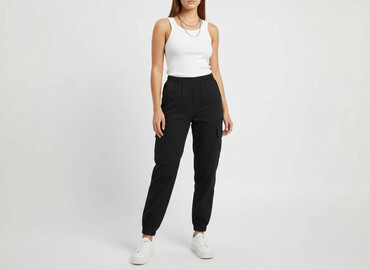 h m spodnie cargo damskie: Bershka, Штани карго жіночі, розмір M