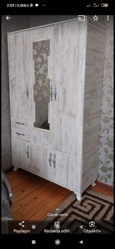 Dolablar: Yeni, Açılan, 3 qapılı Düz dolab, Qarderob, paltar dolabı, Azərbaycan — 12
