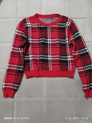 džemper i košulja: M (EU 38), L (EU 40), Kratki, Prugasti