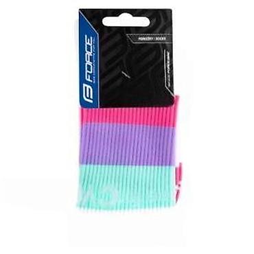 unimer 33: ČARAPE FORCE BLEND BELO-LJUBIČASTO-ROZE L-XL/42-46 | Visoke — 5